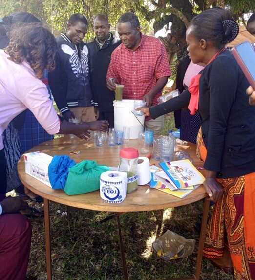 Soap making using cut plastic bottles as the mould
